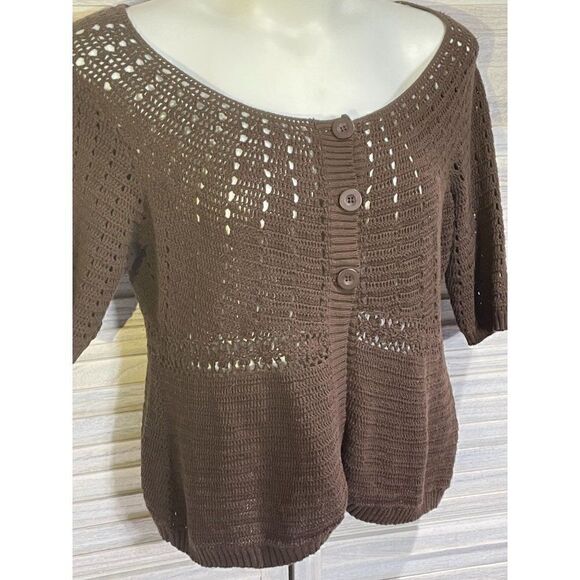Avenue 14/16 Open Knit Cardigan - Picture 1 of 10